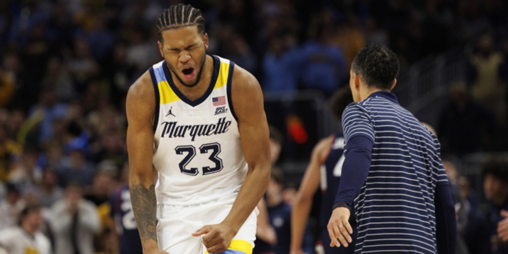 No. 25 Marquette tops No. 6 Huskies 82-76 for 5th straight win