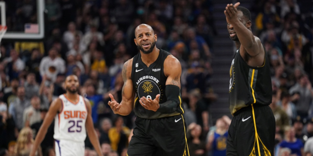 Andre Iguodala fined $25K for cursing at ref, tossing ball in stands
