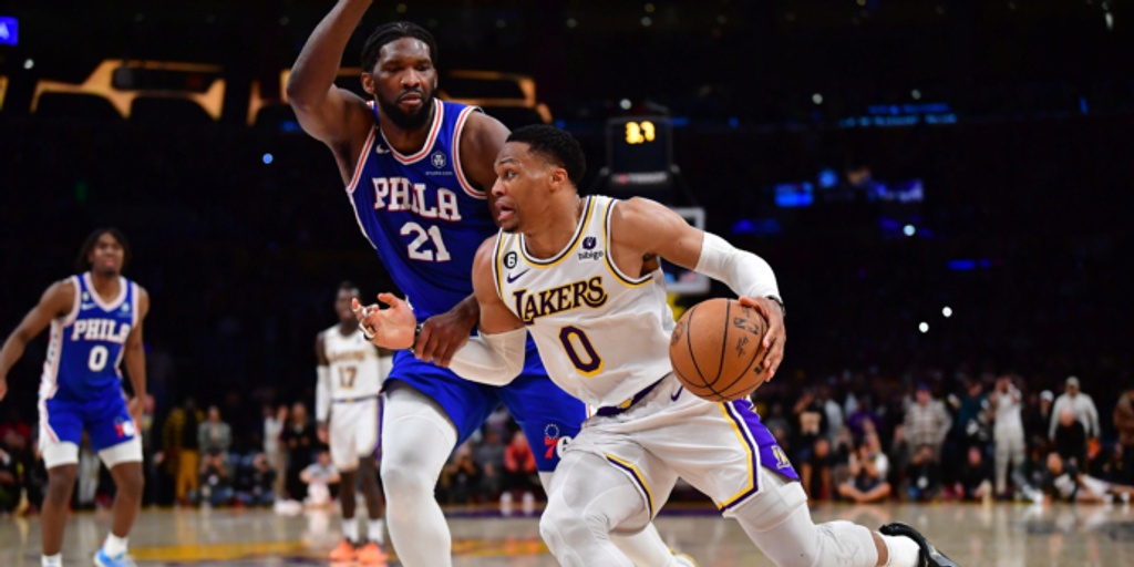 LeBron hits 38K, but Embiid leads 76ers past Lakers 113-112
