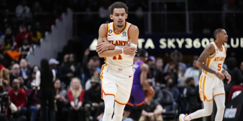 Young scores 36 as Hawks beat short-handed Suns 116-107