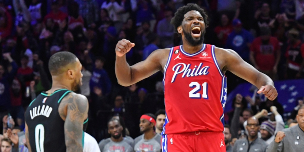 76ers edge Blazers 120-119 thanks to Joel Embiid’s late jumper
