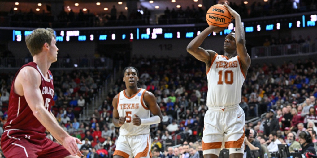No. 2 seed Texas tops Colgate 81-61 behind Rice’s 7 made 3s