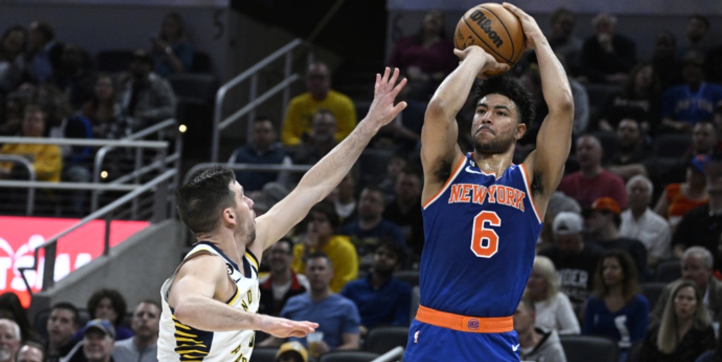 Quickley, Grimes lead Knicks past Pacers, 138-129
