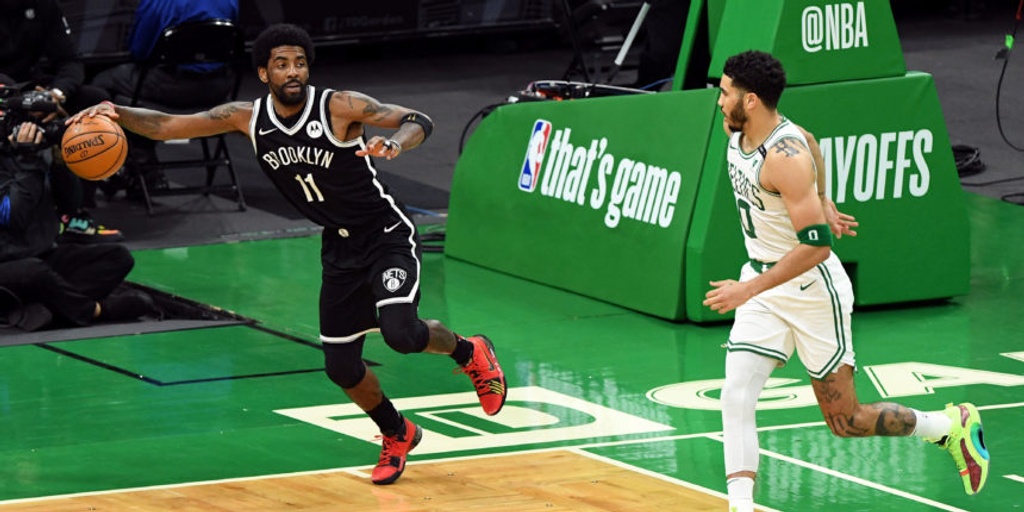 NBA players react to Kyrie Irving stepping on Celtics' logo