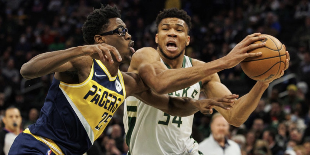 Giannis has season-high 50 points to lead Bucks past Pacers 128-119