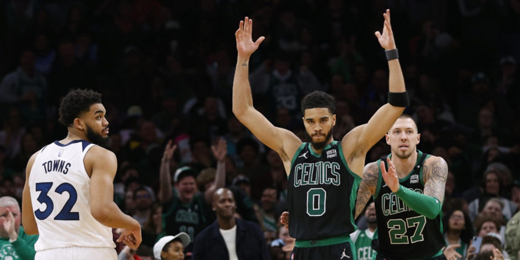 Celtics beat T'Wolves 134-112, take over top spot in East