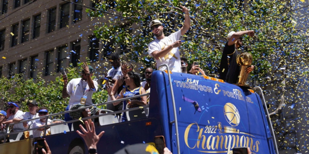 Champion Warriors celebrate fourth title in eight seasons