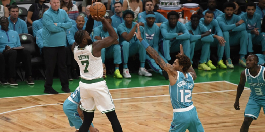Brown, Tatum, three-point shooting lead Celtics past Hornets