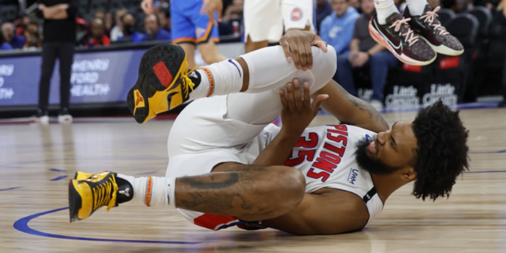 Pistons' Marvin Bagley avoids serious knee injury, will miss 3-4 weeks