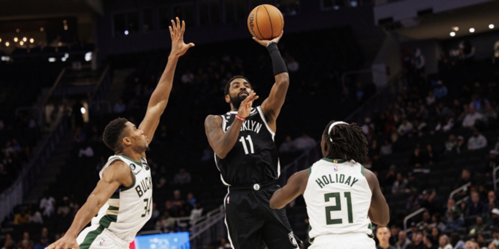 Kyrie Irving, Kevin Durant lead Nets past winless Bucks 107-97