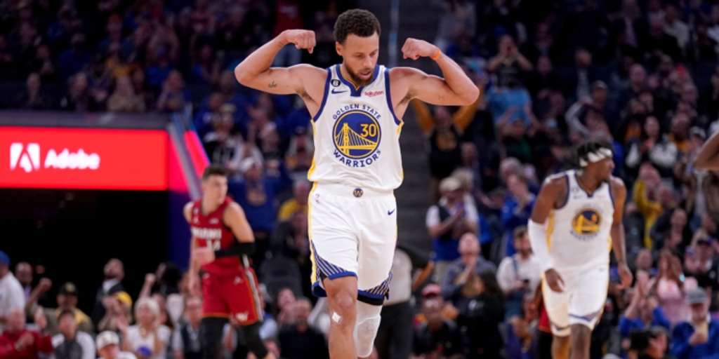 Stephen Curry scores 33 as Warriors hold off Heat 123-110