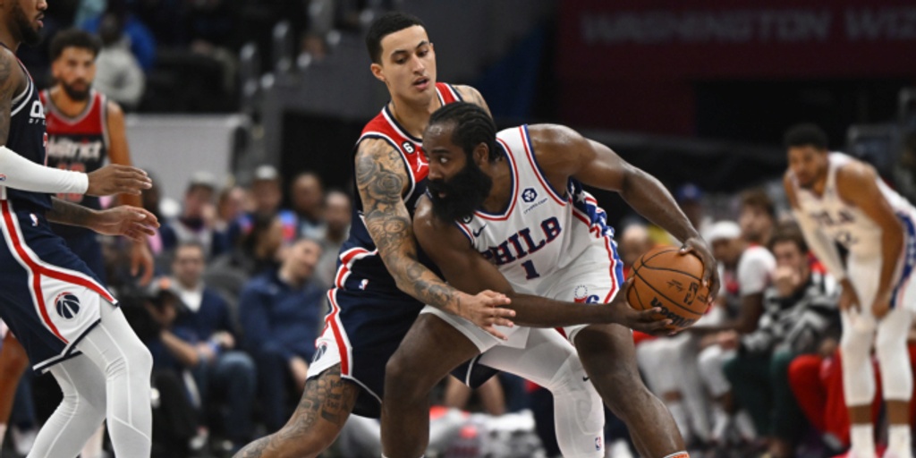 James Harden, Tyrese Maxey lead 76ers past Wizards 118-111