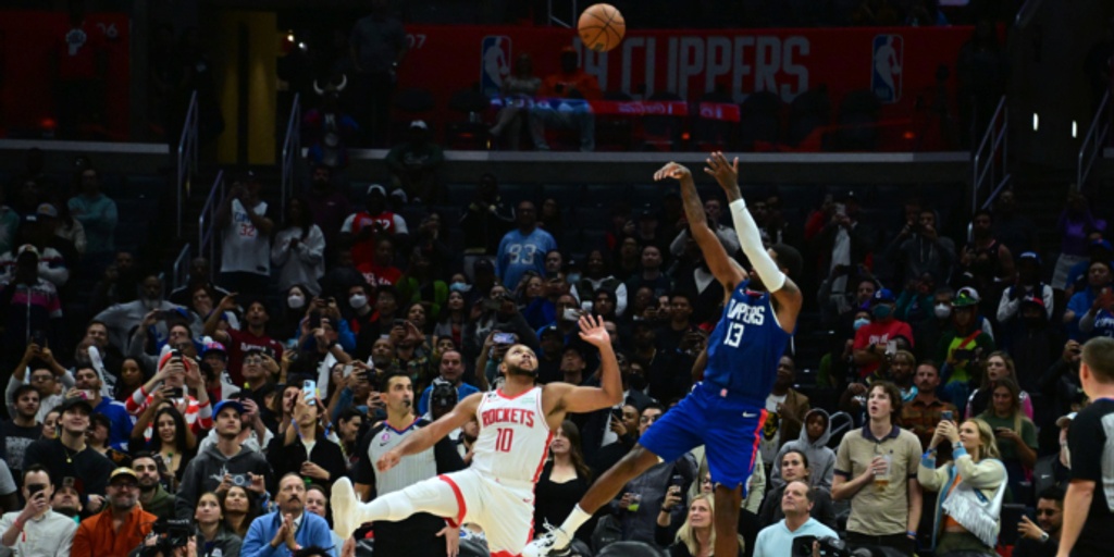Clippers edge Rockets 95-93 on George's clutch jumpers