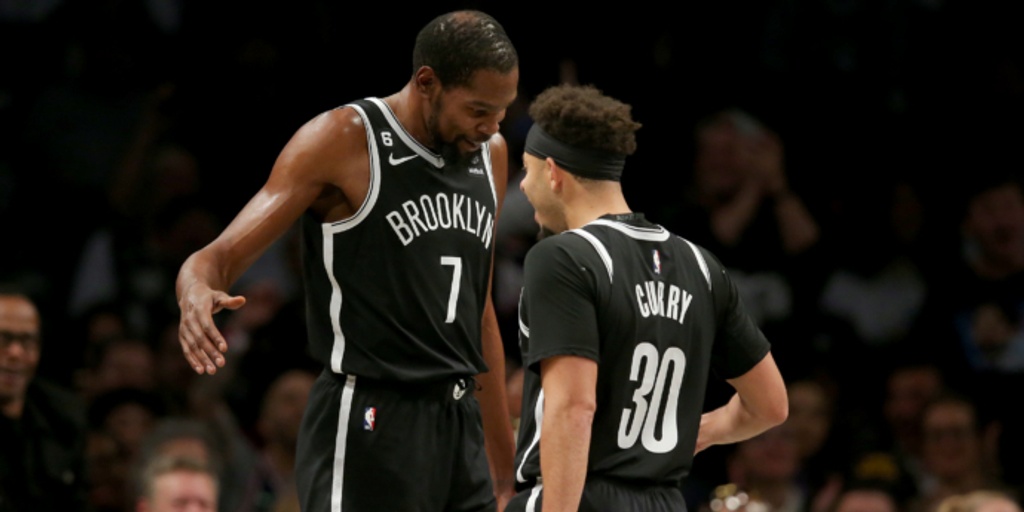 Durant, Nets pound Knicks 112-85 after promoting Vaughn