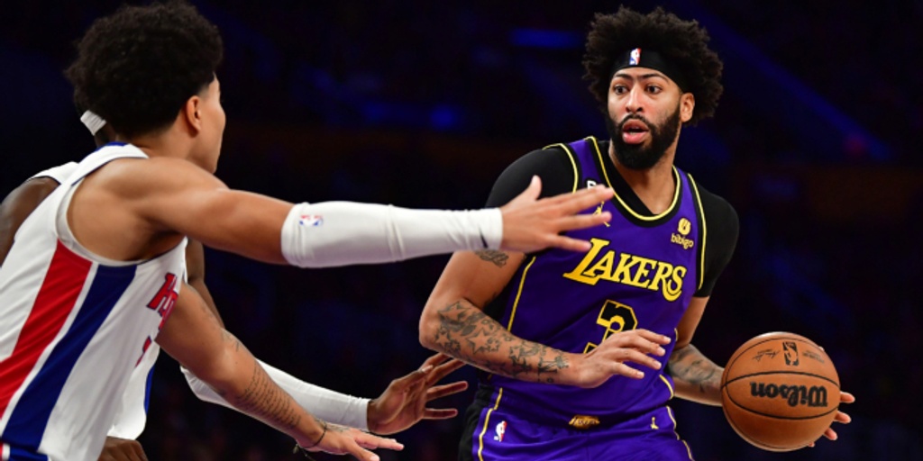 Anthony Davis leads Lakers past Pistons 128-121 for 2nd straight win