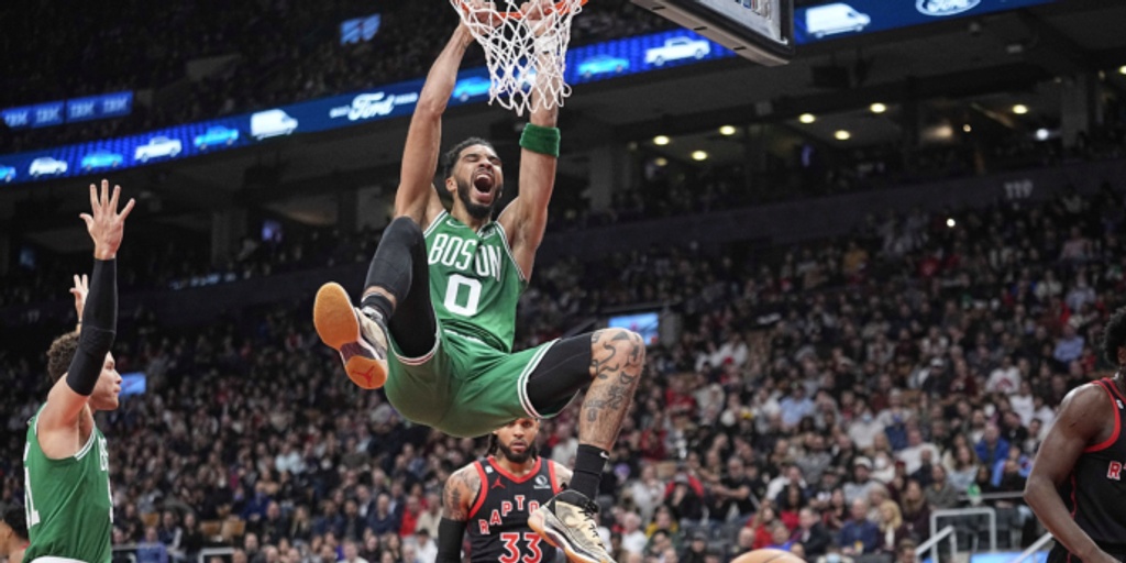 Tatum has 31, Celtics beat Raptors 116-110 for 7th win in 8