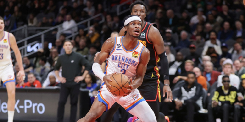Gilgeous-Alexander scores 35 as Thunder rally past Hawks