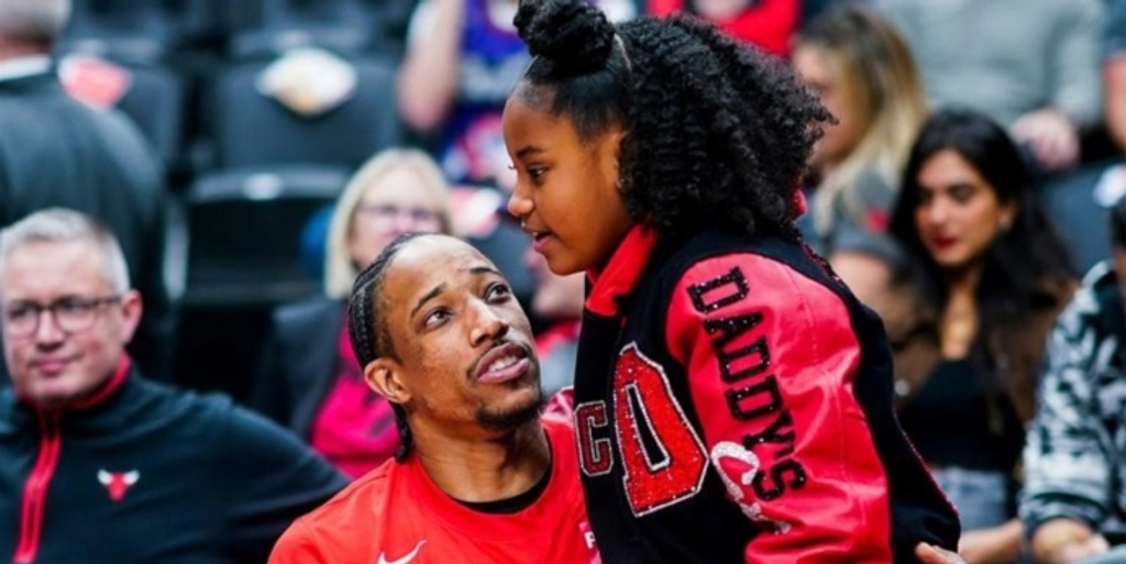 Shout it out: DeRozan’s daughter goes viral in play-in game