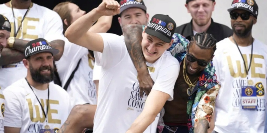 Nuggets celebrate NBA title with parade through downtown Denver