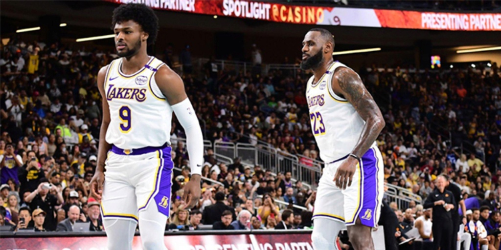LeBron James, Bronny James become the first-ever father-son duo to play together in the NBA