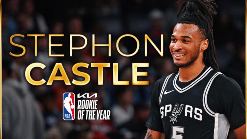 Stephon Castle captures 2024–25 NBA Rookie of the Year award