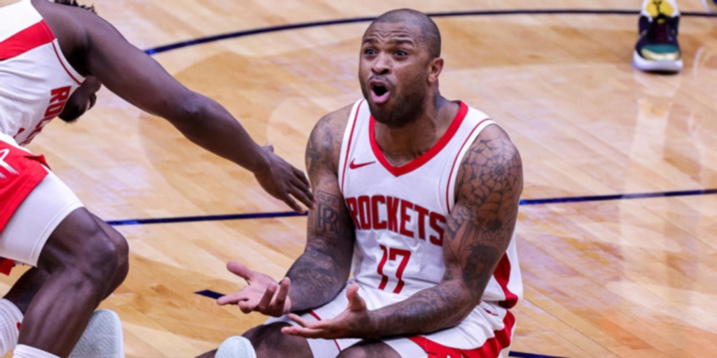 Victor Oladipo, P.J. Tucker suffer leg injuries in Rockets loss