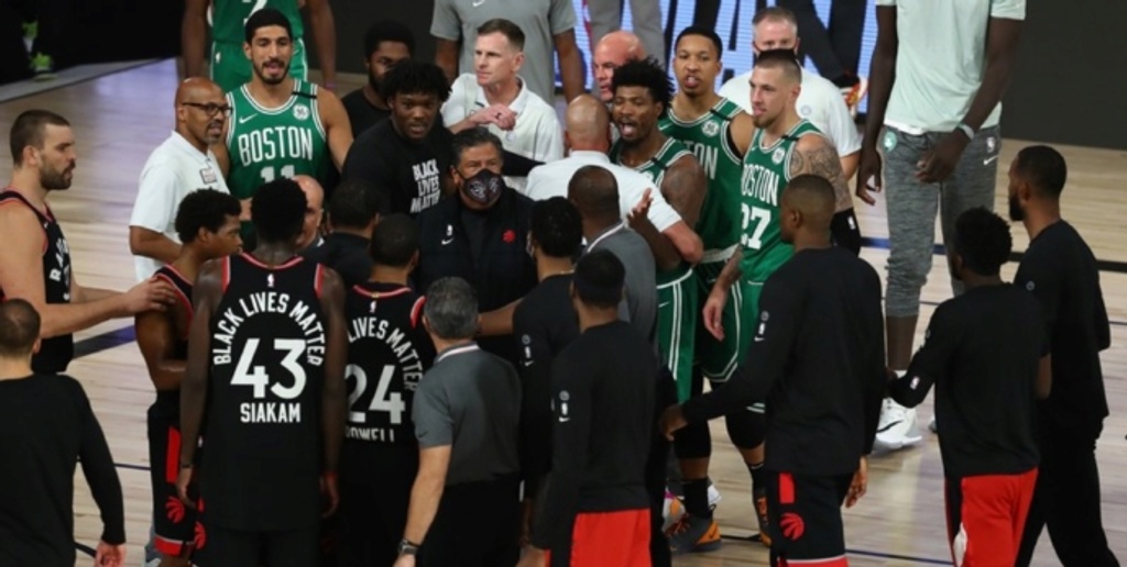 Raptors beat Celtics in 2OT, force Game 7