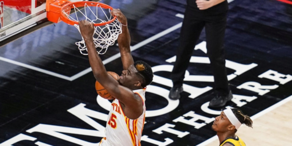 Clint Capela's 25-point, 24-rebound performance powers Hawks past Pacers