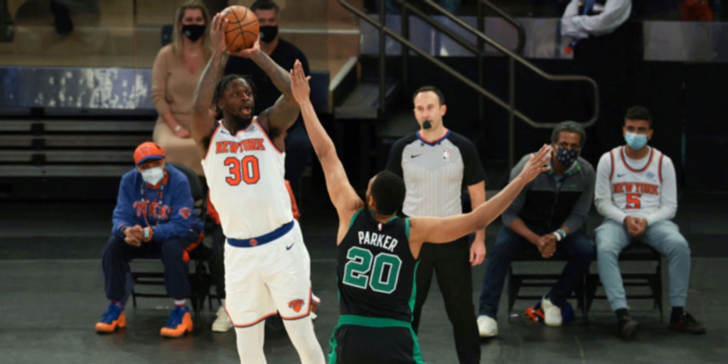 Randle, Knicks beat Celtics to clinch No. 4 seed in East