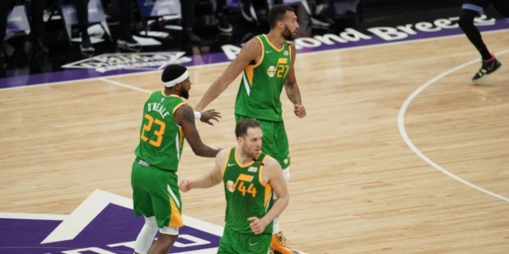 Jazz take top spot in NBA playoffs, thump Kings 121-99