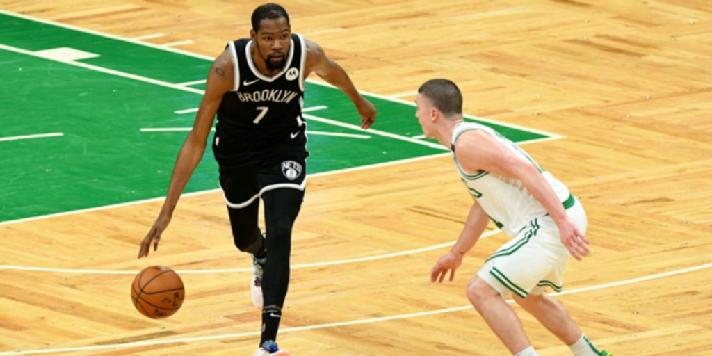 Kevin Durant, Kyrie Irving quiet Boston crowd as Nets win over Celtics 141-126