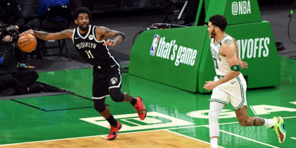 NBA players react to Kyrie Irving stepping on Celtics' logo