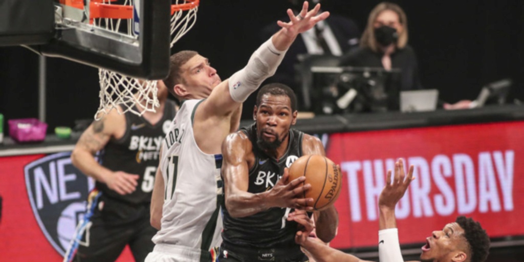 Kevin Durant has 32, Nets up 2-0 after 125-86 blowout of Bucks