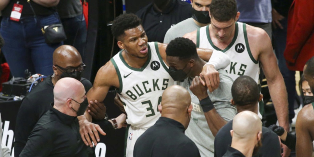 Giannis Antetokounmpo ruled out for rest of Game 4 vs. Hawks