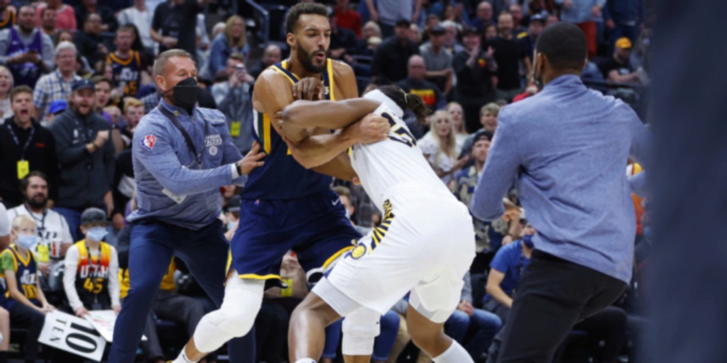 Rudy Gobert, Myles Turner get into altercation; multiple players ejected