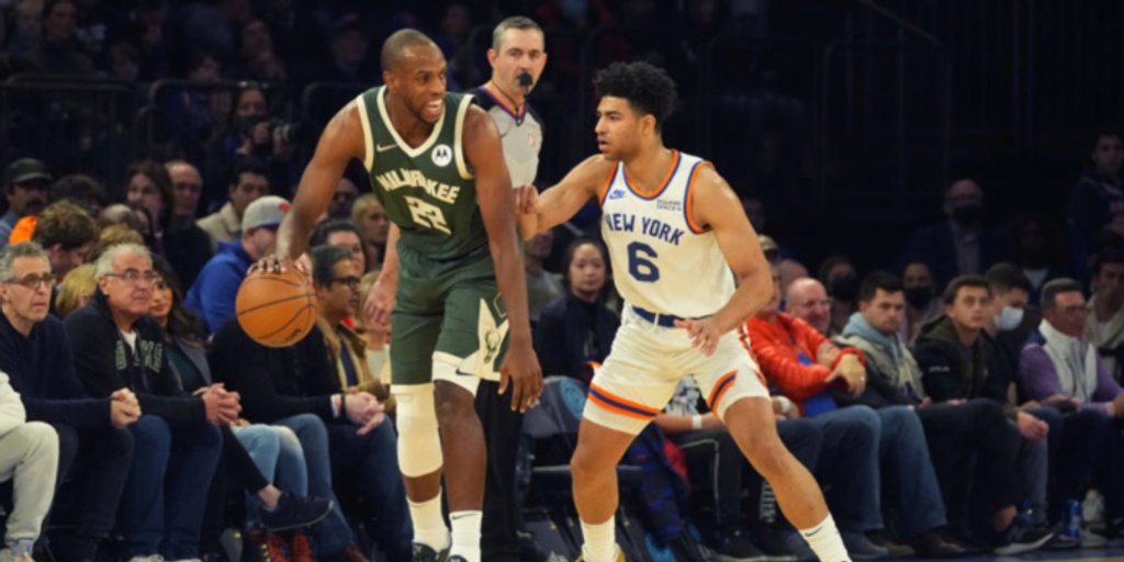 Balanced Bucks cruise past short-handed Knicks 112-97