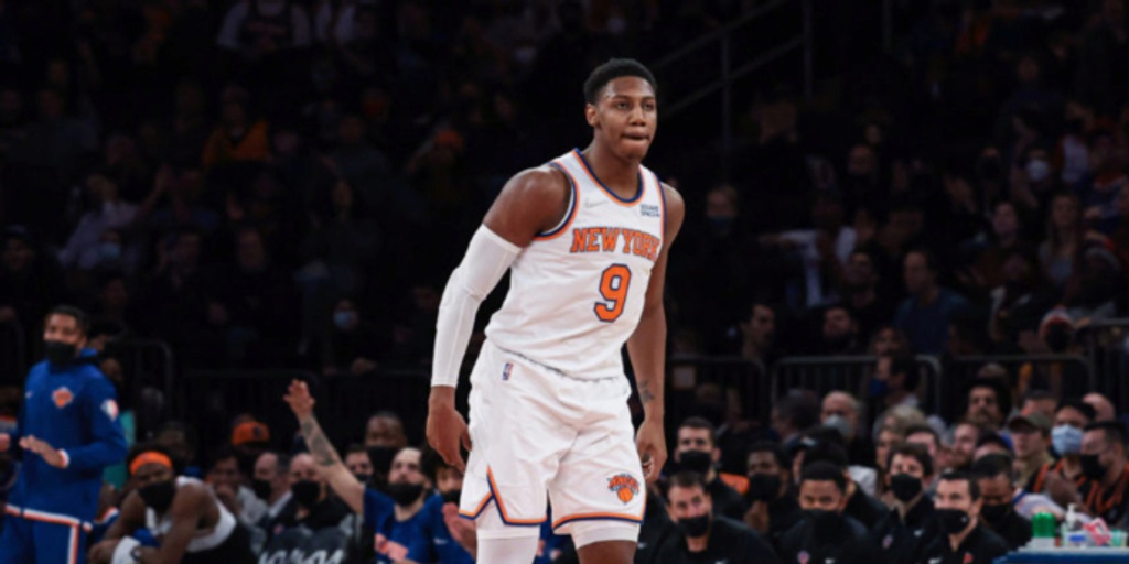 RJ Barrett has shouldered the load and put the Knicks on his back