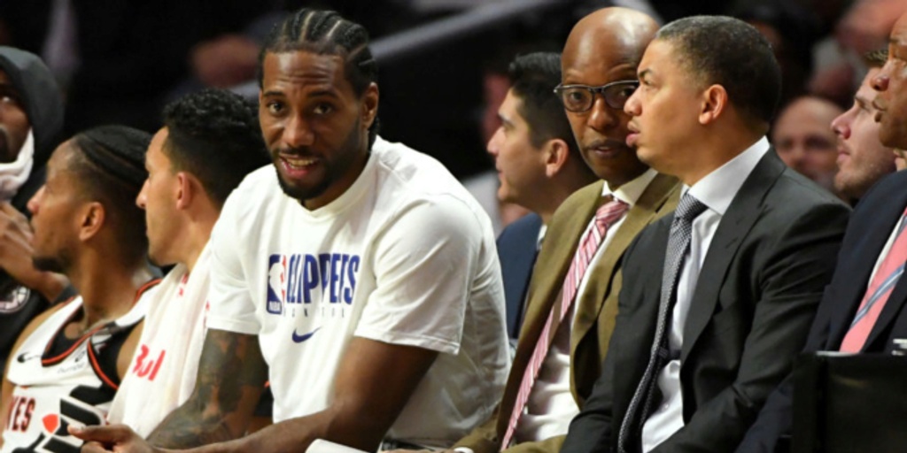 Ty Lue: Kawhi Leonard is 'probably not gonna come back' this year