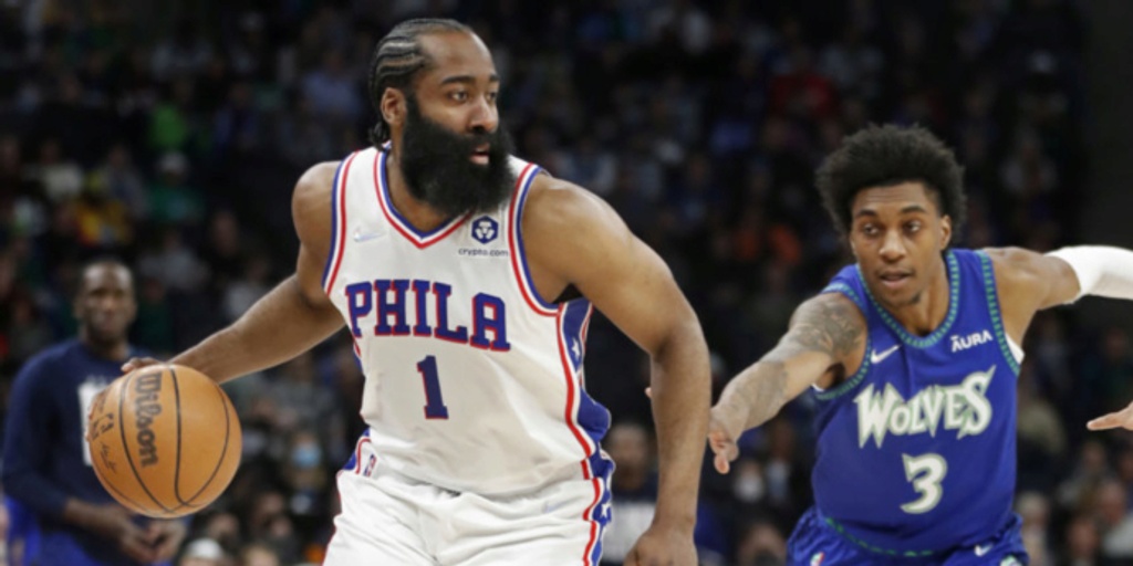 James Harden makes 76ers debut in blowout win over Timberwolves