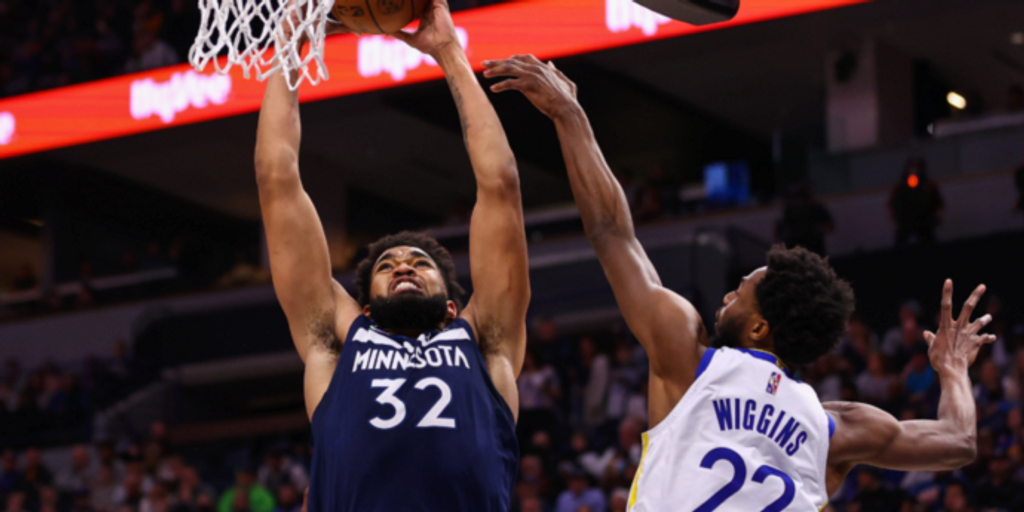 Towns has 39 points as Wolves surge past Warriors 129-114