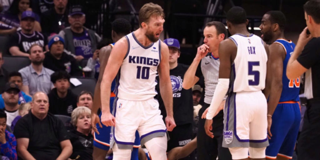 Kings' Sabonis suspended 1 game for making contact with ref
