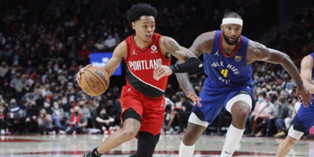 Portland's Anfernee Simons sidelined with left knee injury