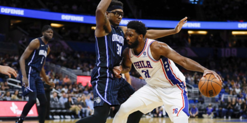 Embiid's 35 points, 16 boards lead 76ers over Magic in OT