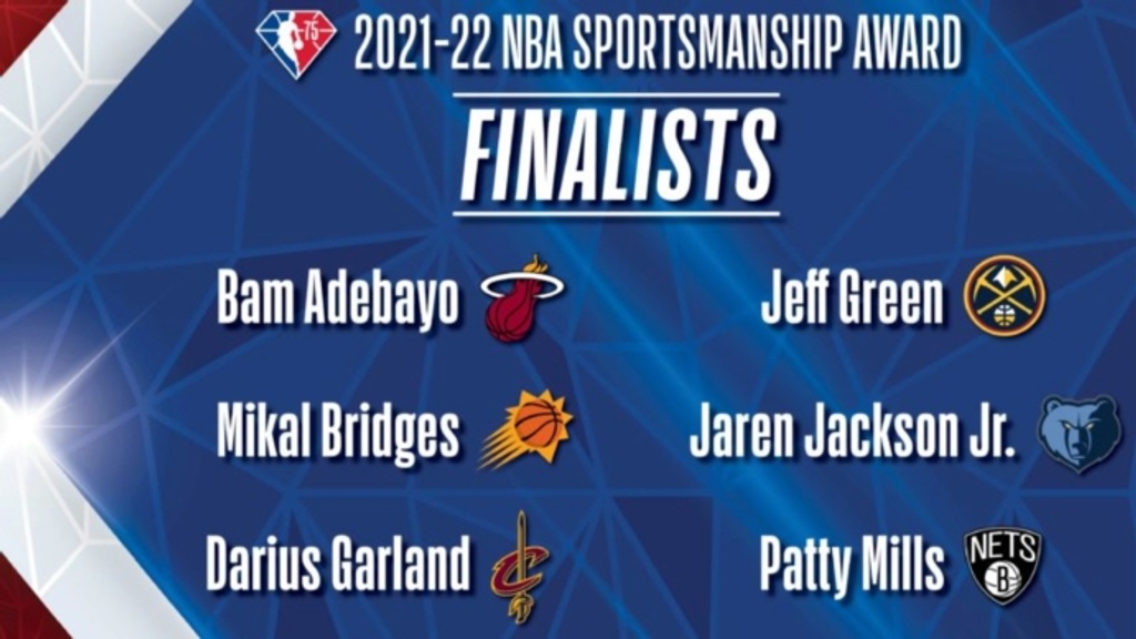 NBA announces finalists for 2021-2022 Sportsmanship Award