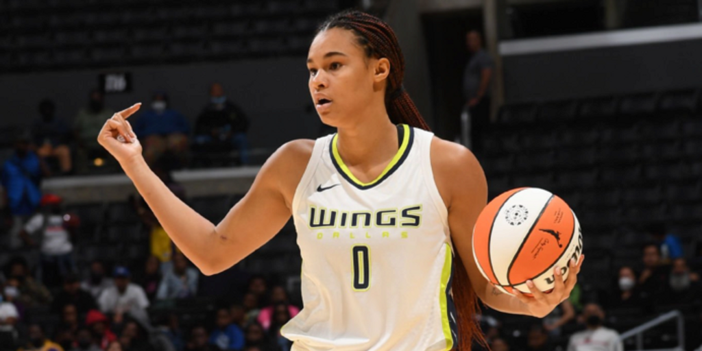 Explain one play: Satou Sabally's value at the 5 for the Dallas Wings