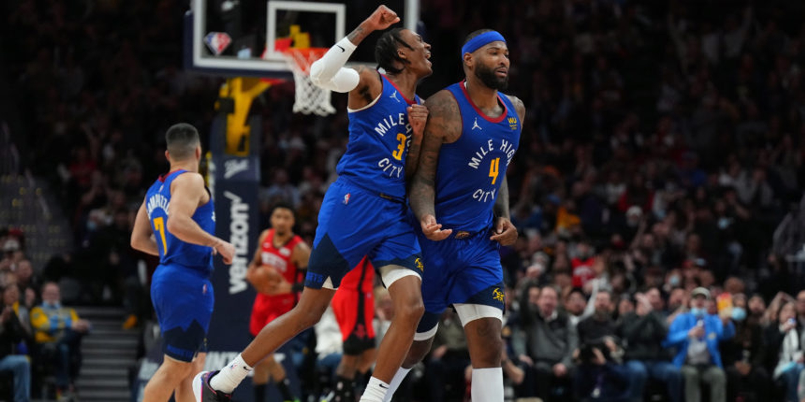 Cousins leads in Jokic's absence, Nuggets beat Rockets