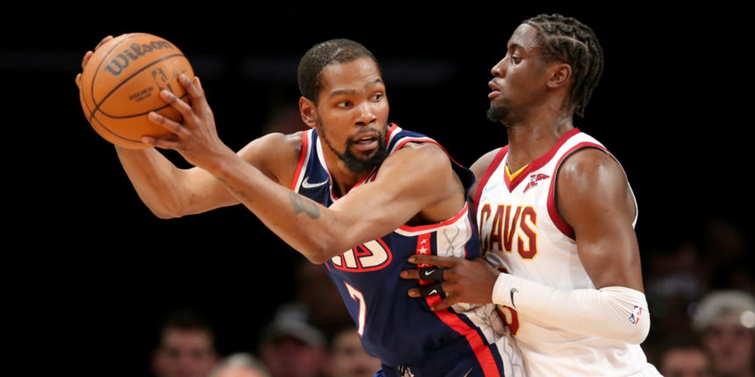 Durant, Nets beat Cavs, in position to take No. 7 in East