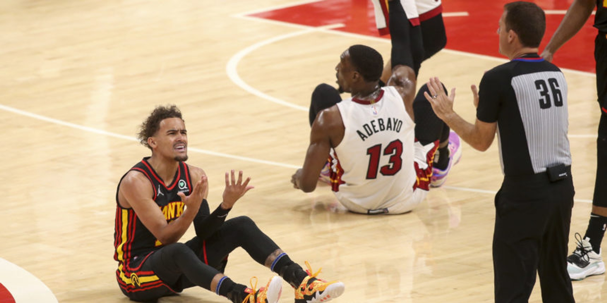 Explain one play: How the Heat are stifling Trae Young