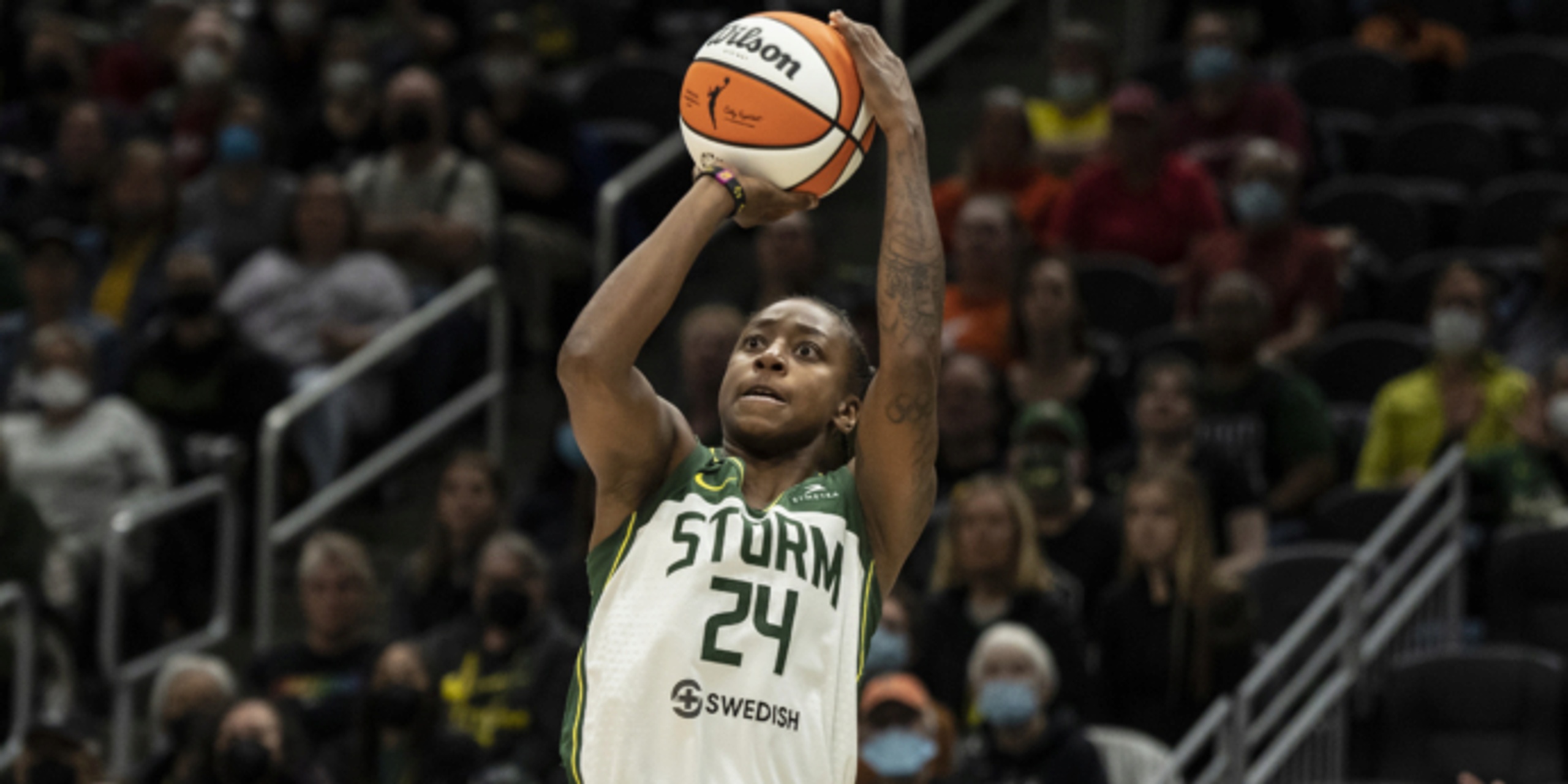 Jewell Loyd has 26, lifts Storm over Aces in WNBA semis opener