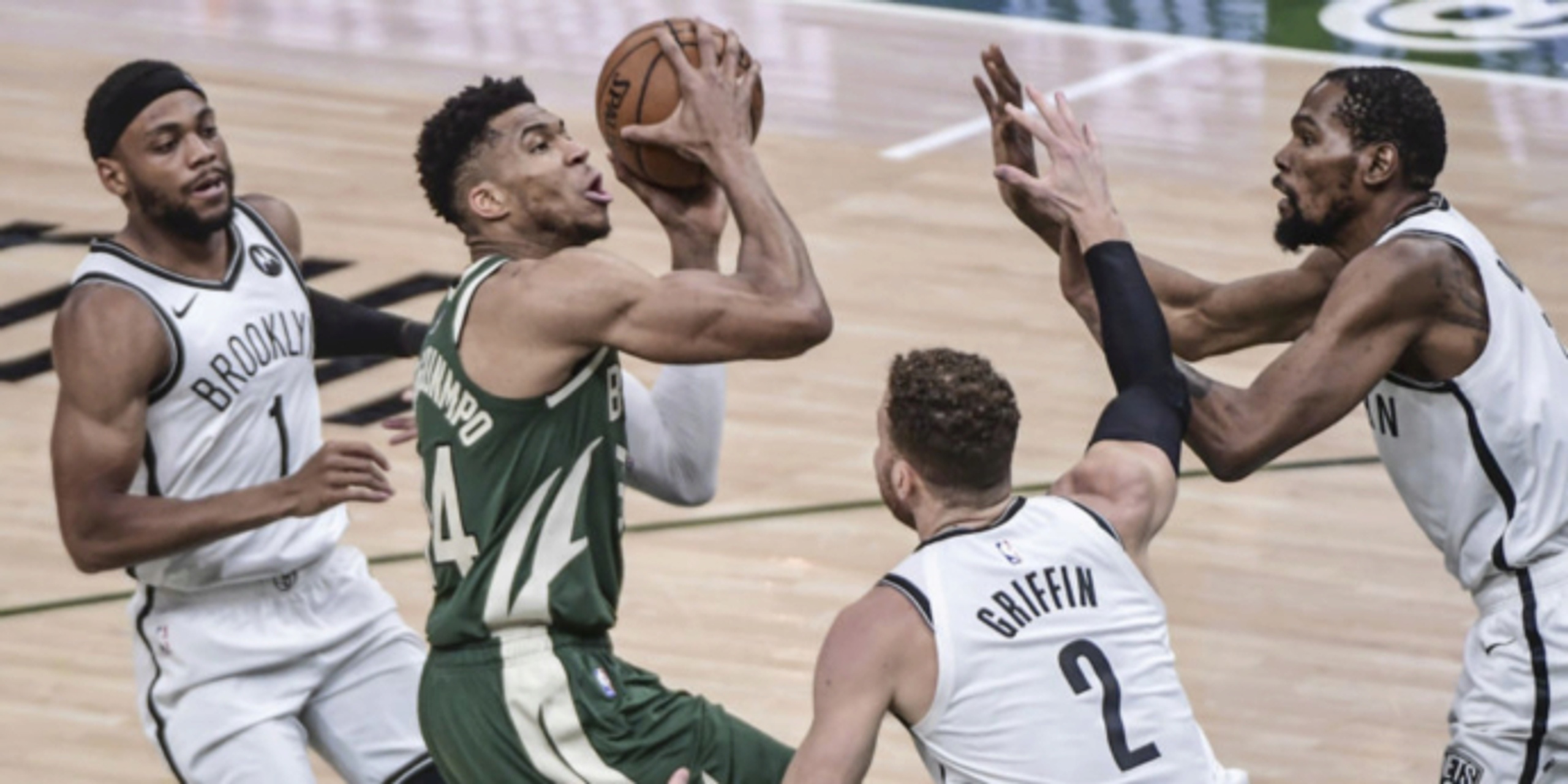 Bucks blow big lead, then rally to edge Nets 86-83 in Game 3